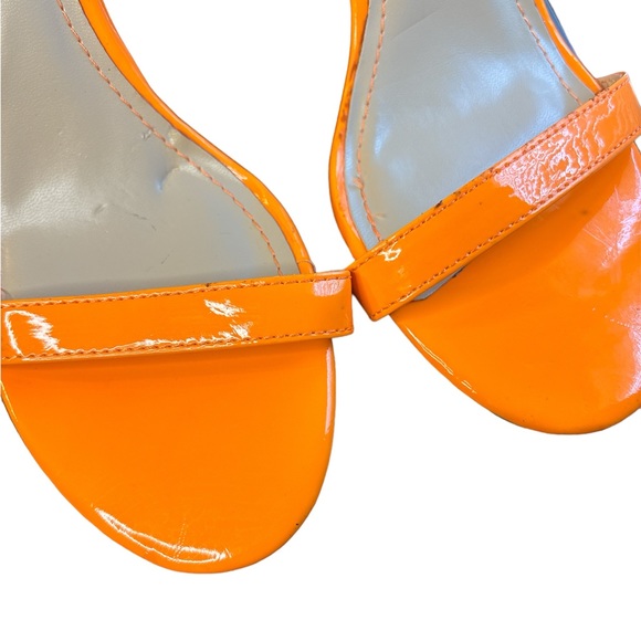Neon Orange Heels Size 8 1/2 - Picture 5 of 11